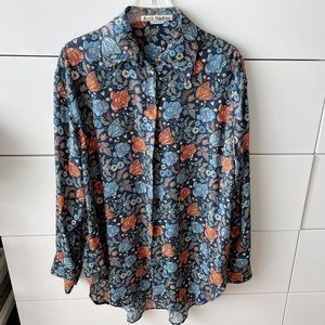 Acne Studios Floral Print Shirt Sz 32